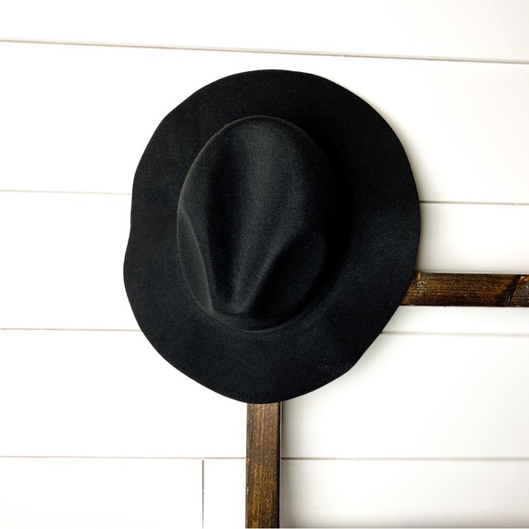 NWT Boho Floppy Black Panama Hat With Grosgrain Band, Black - Picture 7 of 10